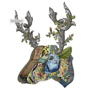 Wandschmuck Hirschkopf "The Emperor"